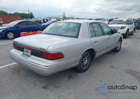 1997 Mercury Grand Marquis Gs from USA, damaged, VIN 2MELM74W9VX710028